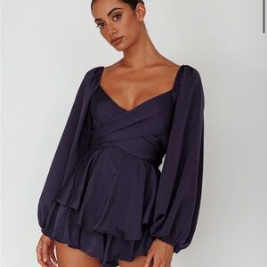 Navy blue romper | size small